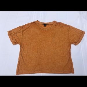 Forever 21 Mustard Orange Heather T-Shirt Size M